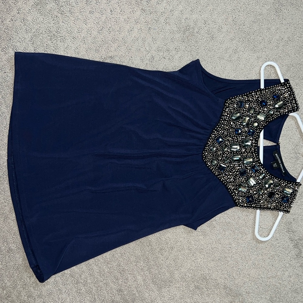 Bejeweled sleeveless blouse